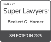 Rated By Super Lawyers Beckett C. Horner Selected in 2025